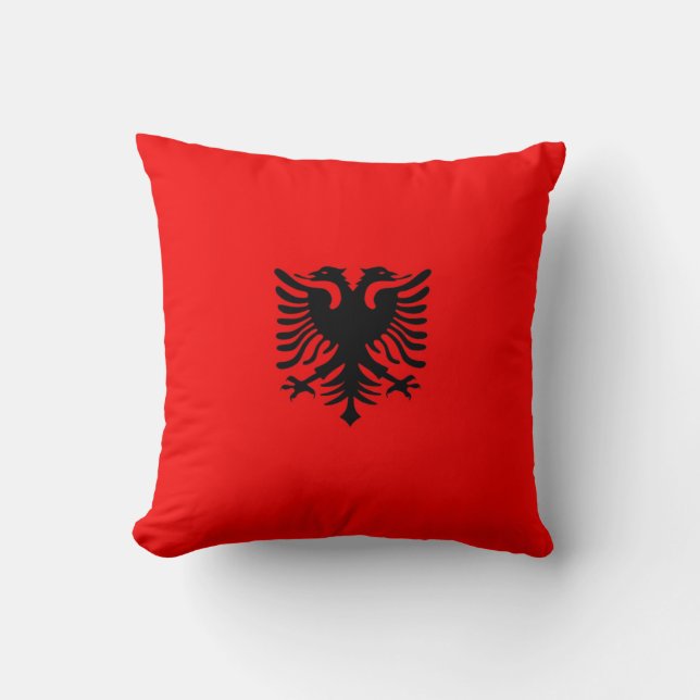 Albanien-Flagge Kissen (Vorderseite)