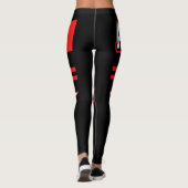 Albanien-Flagge Leggings (Rückseite)
