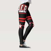 Albanien-Flagge Leggings (Rechts)