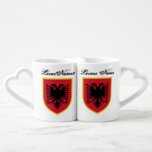 TASSE Kaffeetasse Albanien Fahne 1 