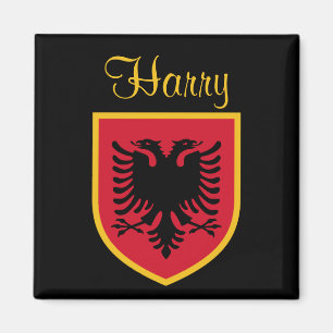 Albanien-Flagge Magnet