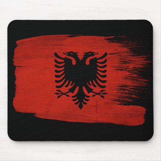 Albanien-Flagge Mousepad (Vorne)
