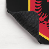 Albanien-Flagge Mousepad (Ecke)