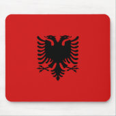 Albanien-Flagge Mousepad (Vorne)