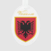 Albanien-Flagge Ornament (Vorderseite)