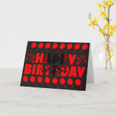 Albanien Flagge Patriotic Geburtstag Karte (Gelbe Blume)