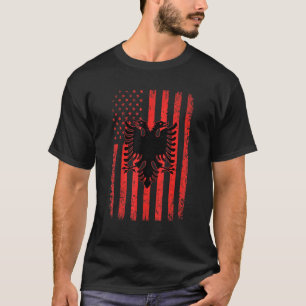 Albanien Flagge Patriotische albanische Flagge T-Shirt