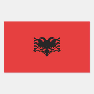 Albanien-Flagge Rechteckiger Aufkleber