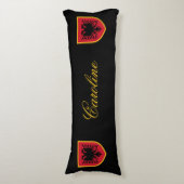 Albanien-Flagge Seitenschläferkissen (Vorderseite Vertikal)