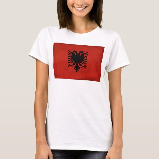 Albanien-Flagge T-Shirt (Vorderseite)