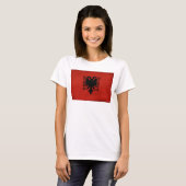 Albanien-Flagge T-Shirt (Vorne ganz)
