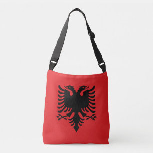 Albanien-Flagge Tragetaschen Mit Langen Trägern