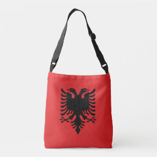 Albanien-Flagge Tragetaschen Mit Langen Trägern