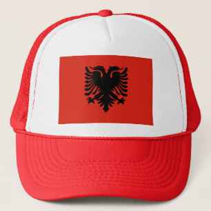 Albanien-Flagge Truckerkappe