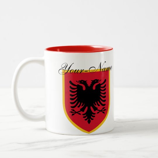 TASSE Kaffeetasse Albanien Fahne 5 