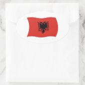 Albanien Flaggen Aufkleber (Tasche)