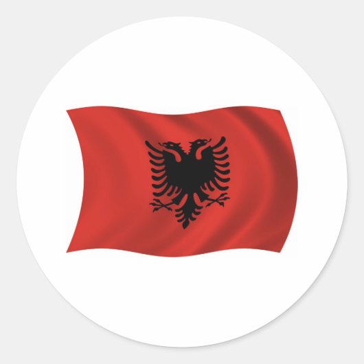 Albanien Flaggen Aufkleber (Vorderseite)