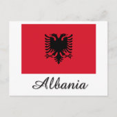 Albanien - Flaggen Postkarte (Vorderseite)