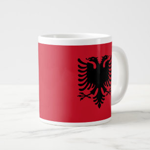Albanien-Flaggen-Tasse Jumbo-Tasse