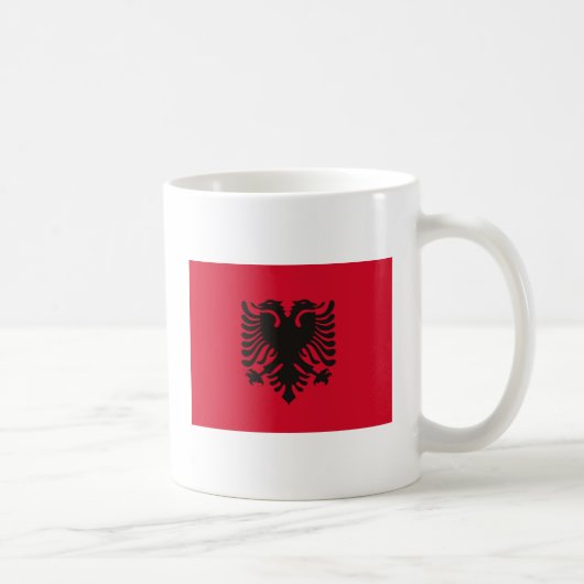 Albanien-Flaggen-Tasse Kaffeetasse (Rechts)