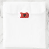 Albanien Flaggenaufkleber Runder Aufkleber (Tasche)