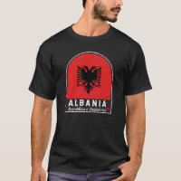 Albanien-FlaggenEmblem gestört