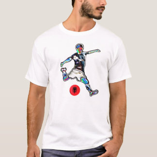 Albanien-Flaggenfußball-Fußball Jersey T-Shirt