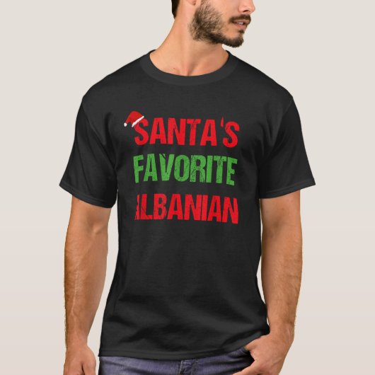 Albanien Funny Albanien Pajama Weihnachtsgeschenk T-Shirt (Vorderseite)