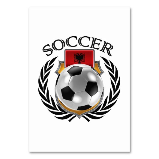 Albanien Fußball 2016 Fangerät Tischnummer (Rückseite)