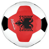 Albanien - Fußball und Albanische Flagge / Sport (Gedreht)
