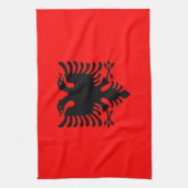 Albanien Geschirrtuch (Vertikal)