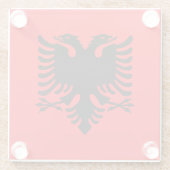 Albanien Glasuntersetzer (Rückseite)