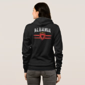 Albanien Hoodie (Schwarz voll)