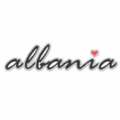 Albanien, I Liebe Albanien Aufkleber (Vorderseite)