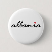 Albanien, I Liebe Albanien Button (Vorderseite)