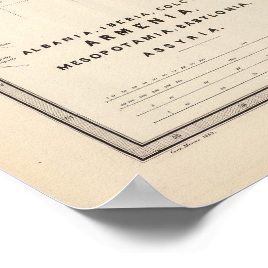 Albanien, Iberien, Colchis, Armenien, Mesopotamien Poster (Ecke)