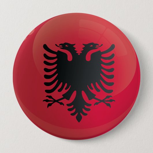Albanien-Icon-Flagge Button (Vorderseite)