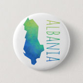 Albanien-Karte Button (Vorderseite)