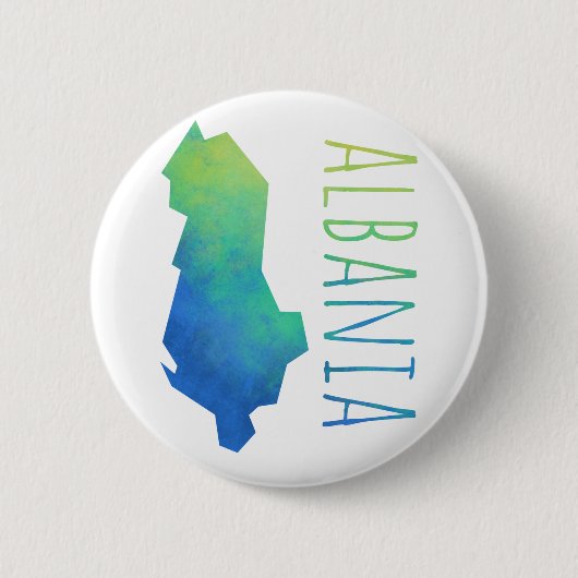 Albanien-Karte Button (Vorderseite)