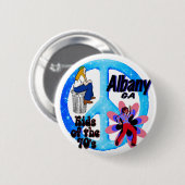 Albanien-Kinder des Siebzigerjahre Knopfes Button (Vorne & Hinten)