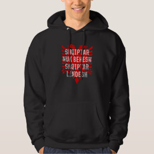 Albanien Kosovo Doppeladler Vintages Balkan-Sprich Hoodie