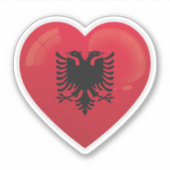Albanien-Liebe Aufkleber (Vorderseite)