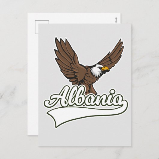 Albanien - Logo Feiertagspostkarte (Vorne/Hinten)