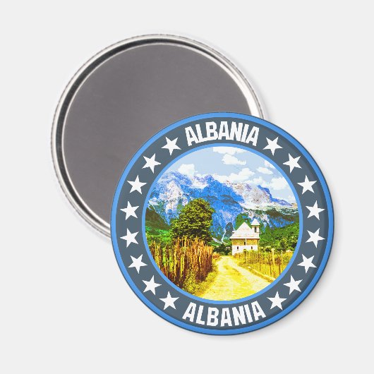 Albanien Magnet (Vorderseite/Rückseite)