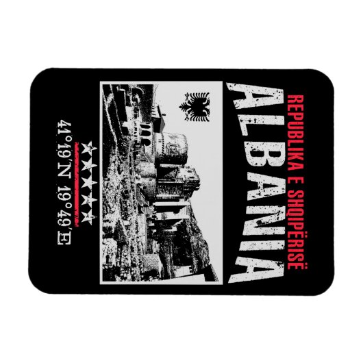 Albanien Magnet (Horizontal)