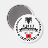 Albanien Magnet (Vorderseite/Rückseite)
