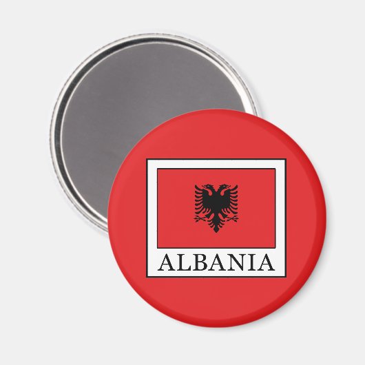 Albanien Magnet (Vorderseite/Rückseite)