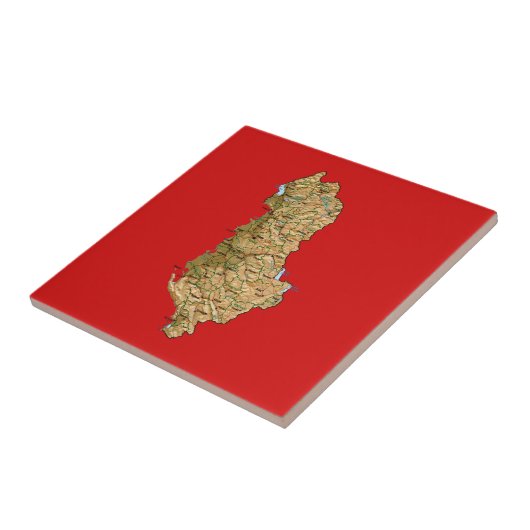 Albanien Map Tile Fliese (Seite)