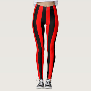 Albanien - Nationale Flaggenfarben vertikal gestre Leggings