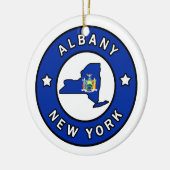Albanien New York Keramik Ornament (Links)